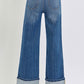 Perfect Cuff Wide Leg Denim