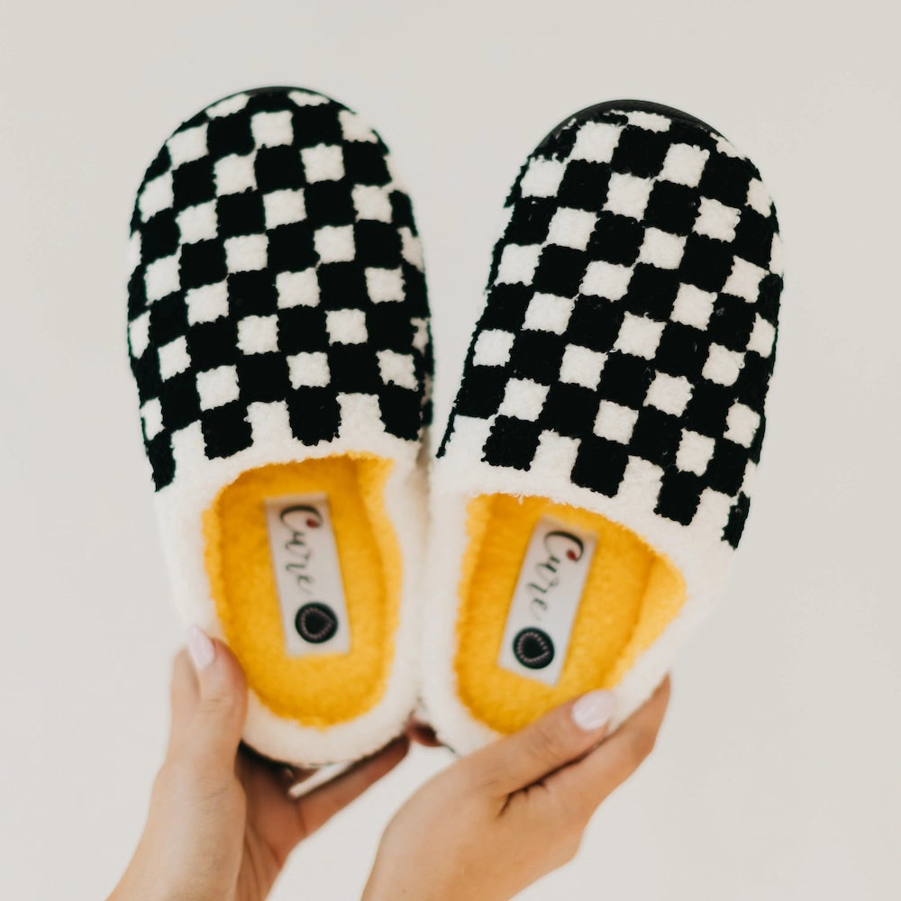 Checkered Slippers