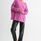 Orchid Waffle Ribbed Pullover
