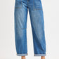 Mid Rise Barrel Jeans