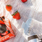 Gingham Claw Clip: Red