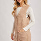 Teddy Knit Longline Vest