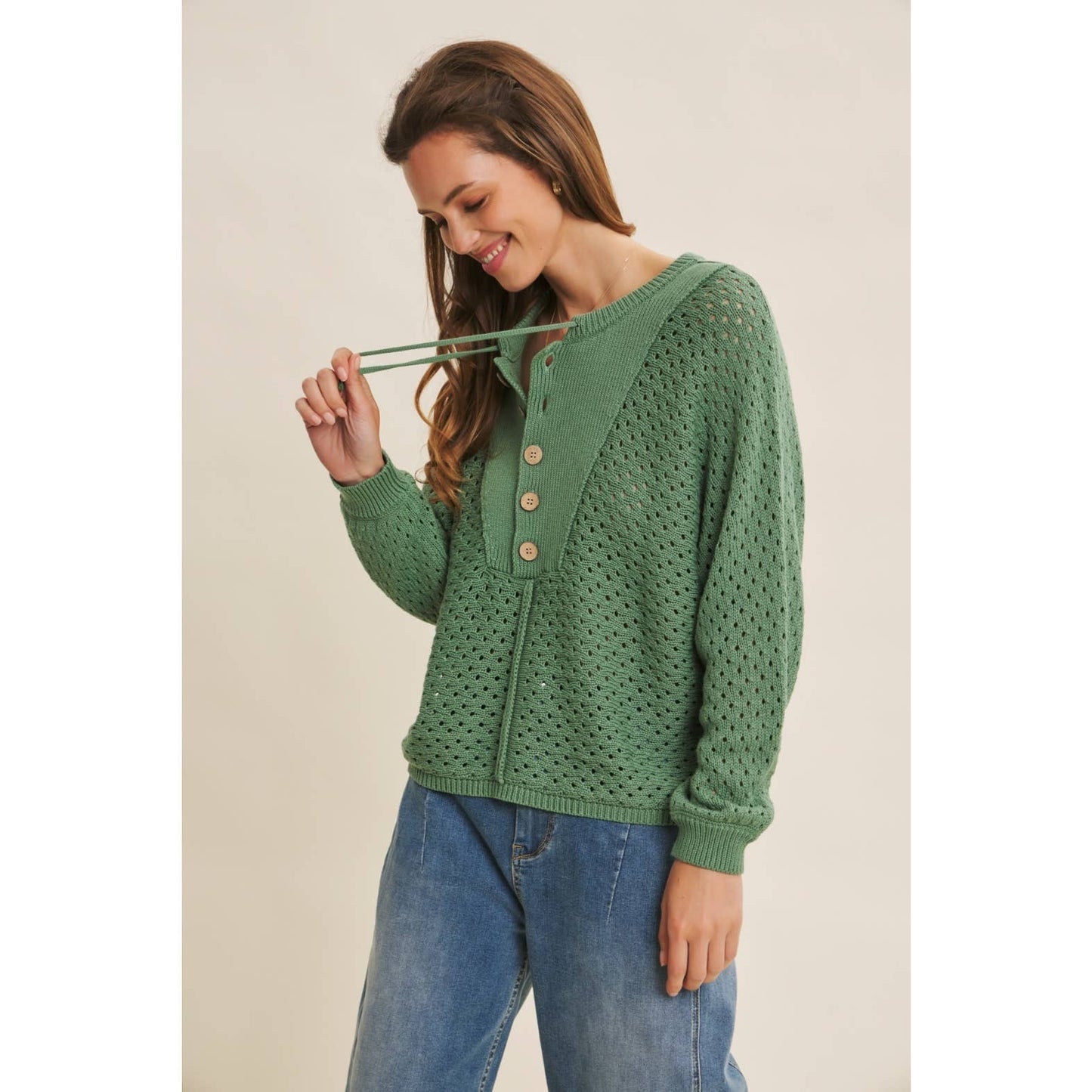 Textured Dolman Sweater