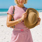 Striped Ribbed Lounge Top