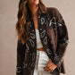 Chocolate Brown Paisley Cardi