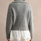 Ribbed Zip-Up Sweater