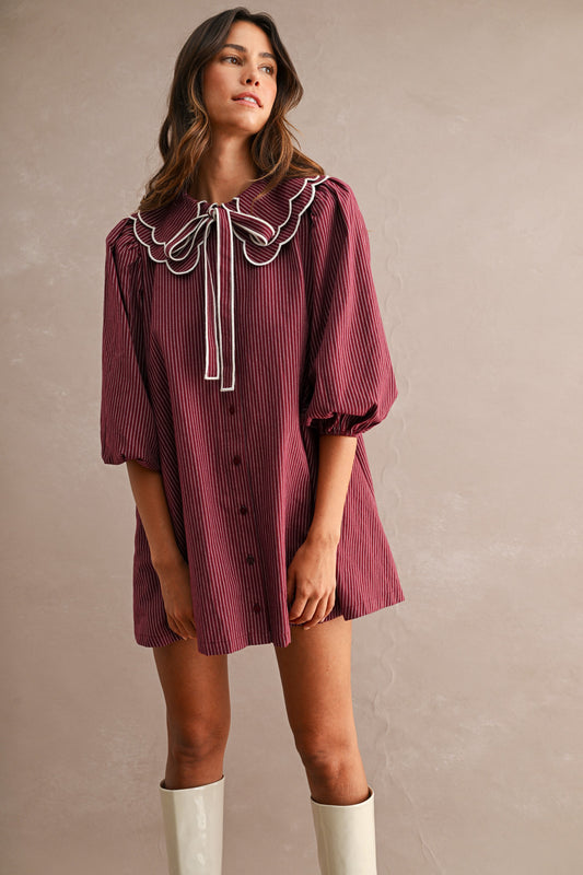 Scallops & Stripes Dress