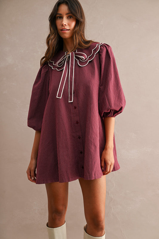 Scallops & Stripes Dress