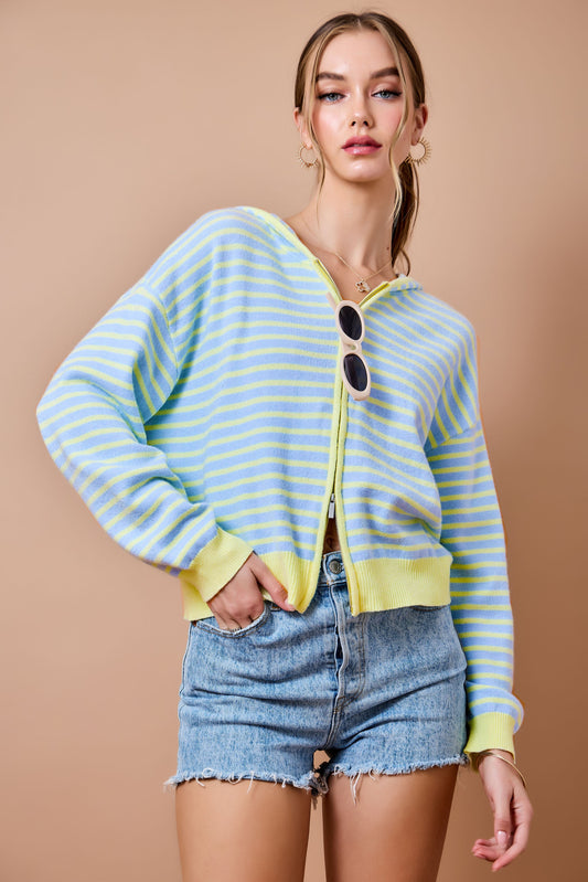 Lemonade Stripe Cardigan