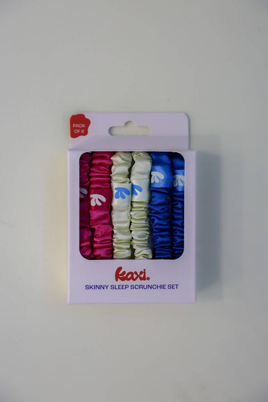 SKINNY SATIN SLEEP SCRUNCHIE SET: COLORED PACK