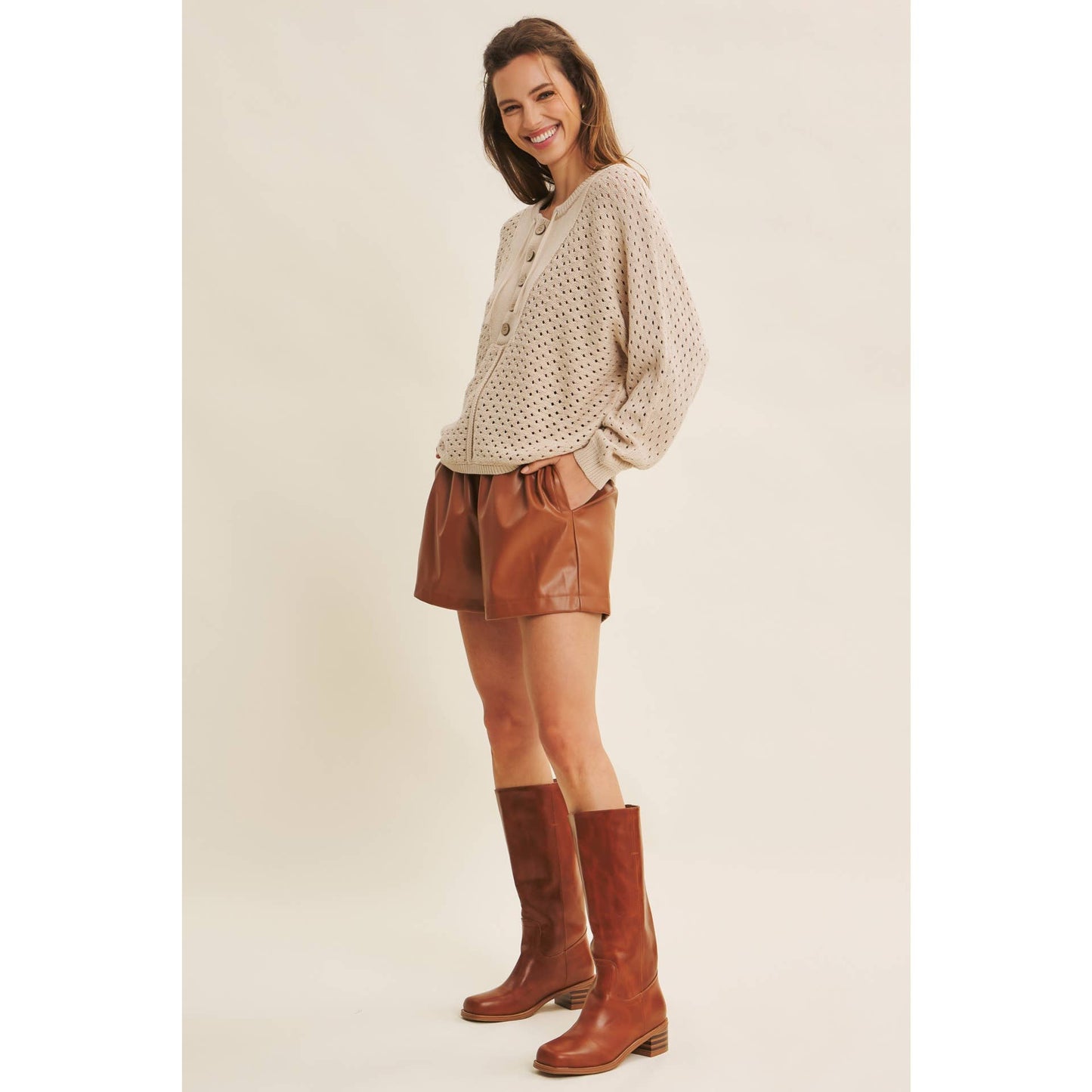 Textured Dolman Sweater