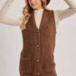 Teddy Knit Longline Vest