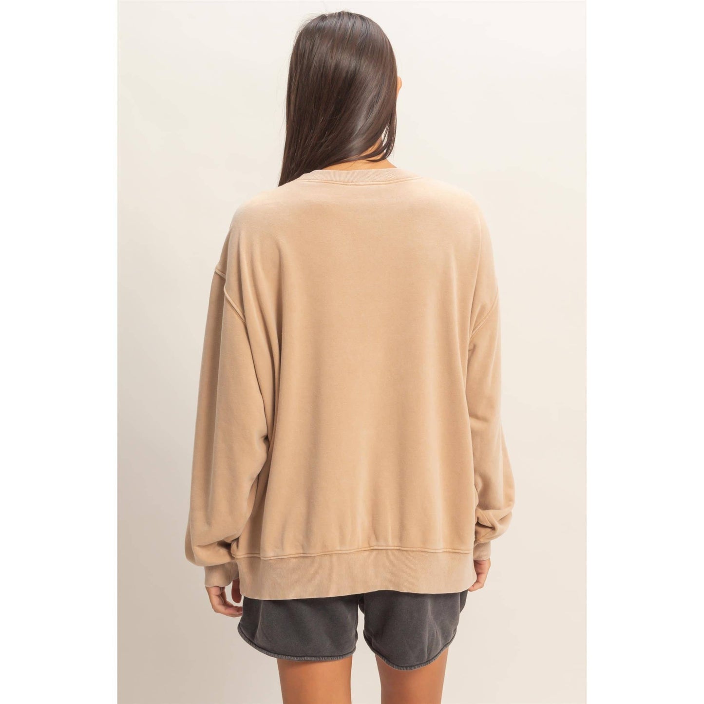 Mineral Washed Crew II Sage