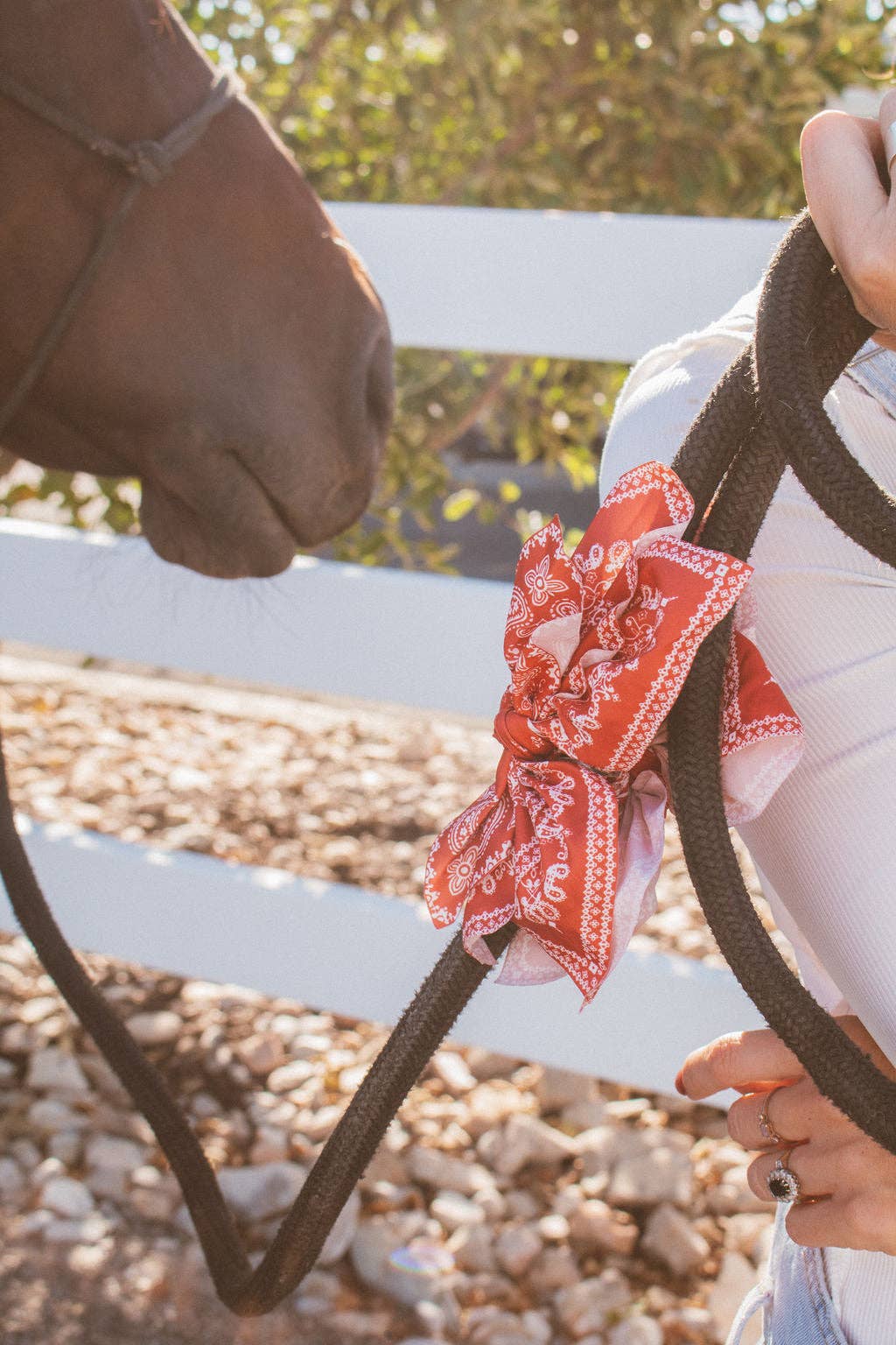 Paisley Claw Clip I Red
