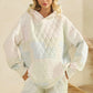 Floral Quilted Hoodie