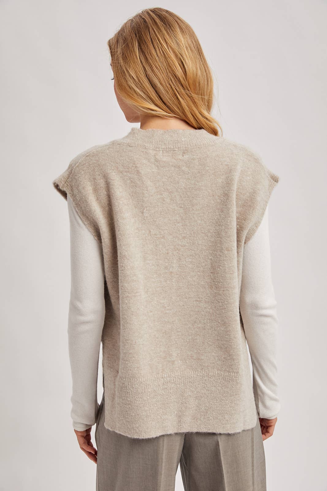 Oversized Knit Vest