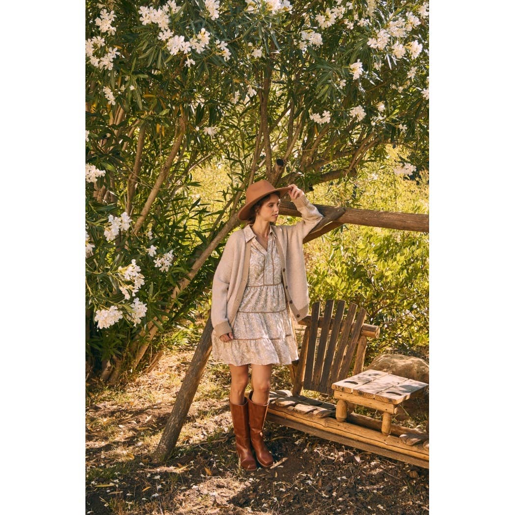 Romantic Toile Mini Dress