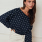 Soft Slouch Polka Dot Sweatshirt
