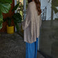Folded Open Front Cardigan