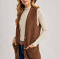 Teddy Knit Longline Vest