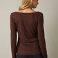 Square Neck Metallic Top