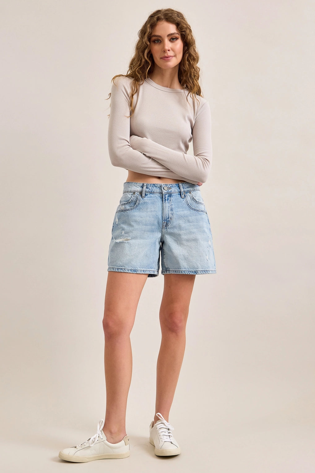 Mid-Rise Sammie Barrel Shorts