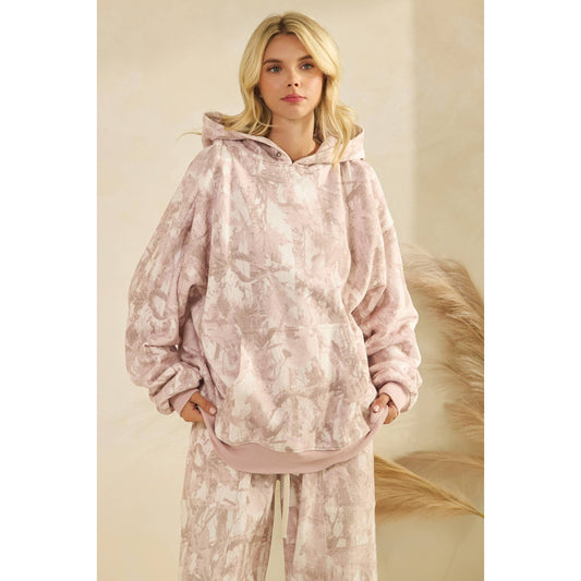 Sunday Hoodie I Pink Camo