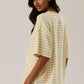 Butter Yellow Striped Tee