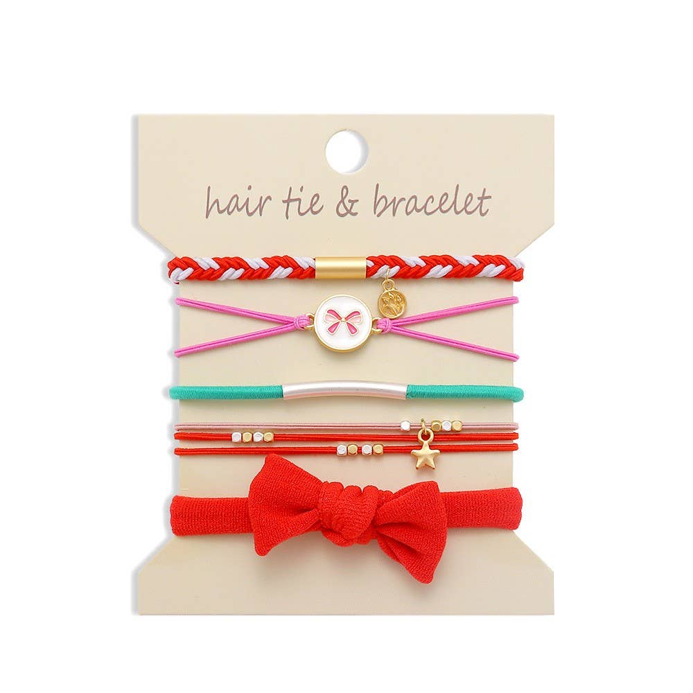 Hair Tie & Bracelet Set I Ivory
