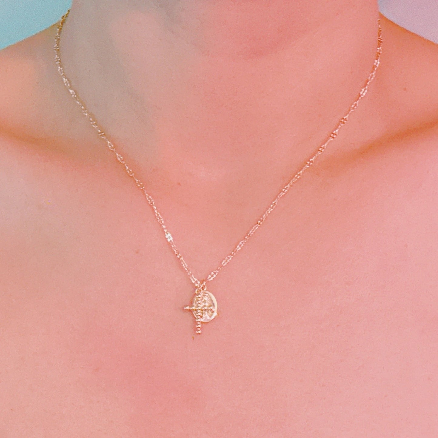Faithful Duo Pendant Necklace