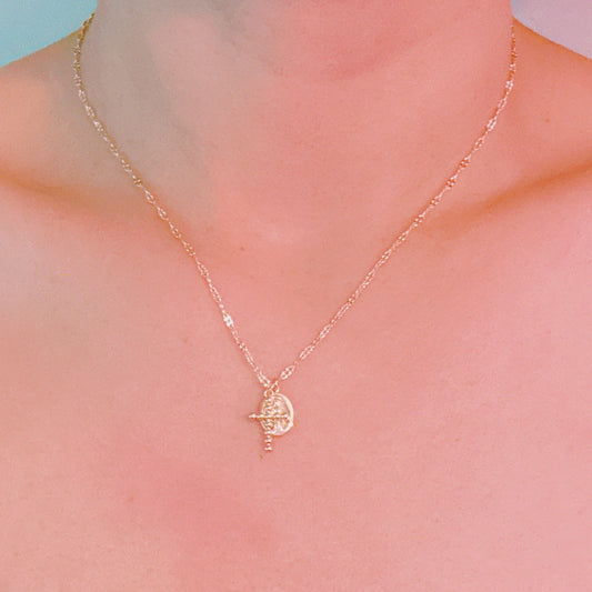 Faithful Duo Pendant Necklace