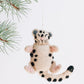 Snow Leopard Felt Ornament