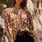 Floral Crinkle Blouse