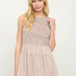 Gingham Smocked Mini Dress