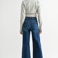 High-Rise Wide Crop Trouser Hem