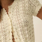 Pointelle Crochet Cardigan