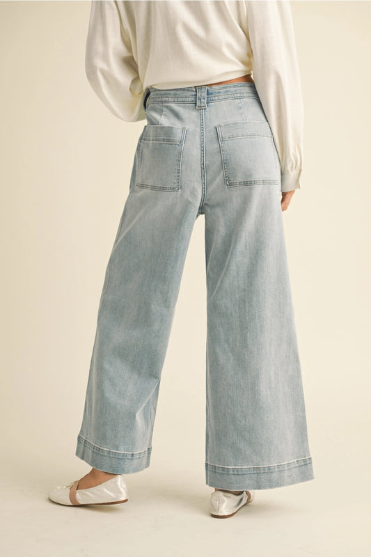 Weekend Stroll Tie-Waist Denim