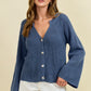 Blue Haze Knit Cardigan