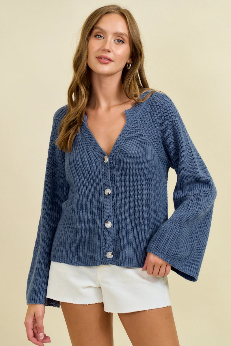 Blue Haze Knit Cardigan