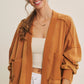 Mineral Washed Terry Cardigan