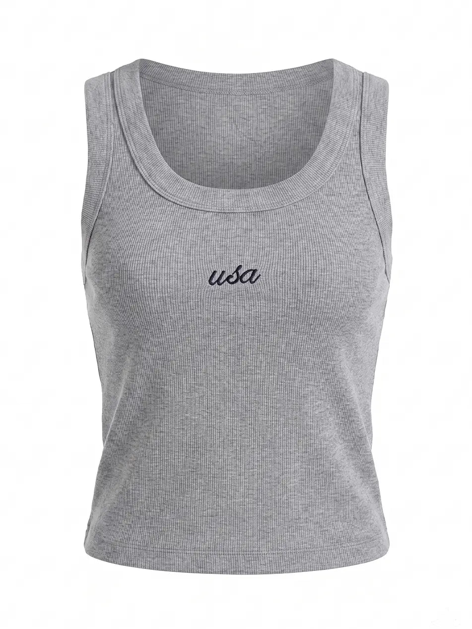 USA Ribbed Tank