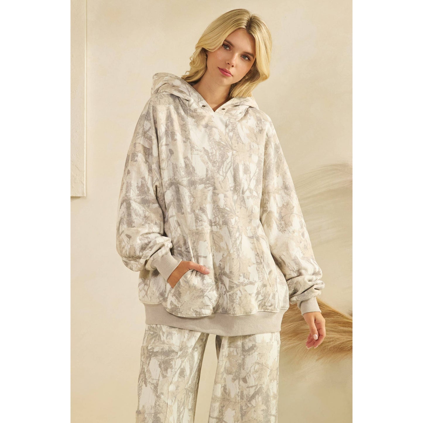 Sunday Hoodie I Coral Combo