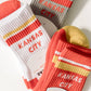 KC White Crew Socks