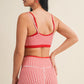 Gingham Layered Sports Bra