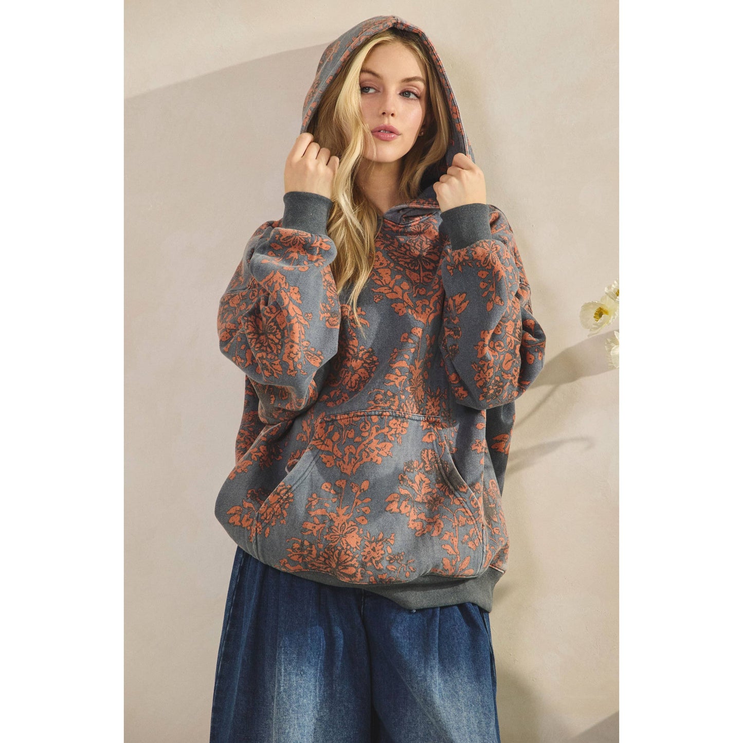 Sunday Hoodie I Pink Camo