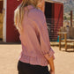 Pink Combo Striped Blouse