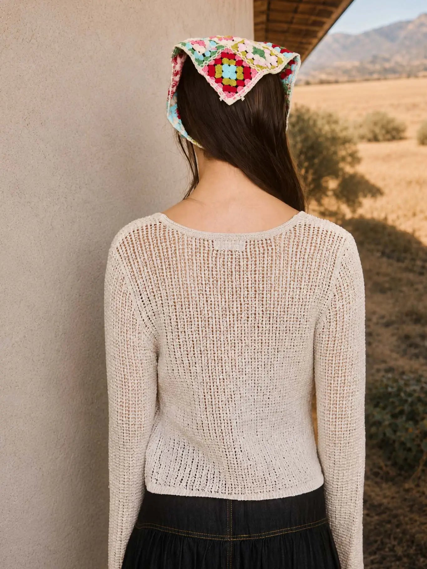 Crochet Bell Sleeve Cardigan