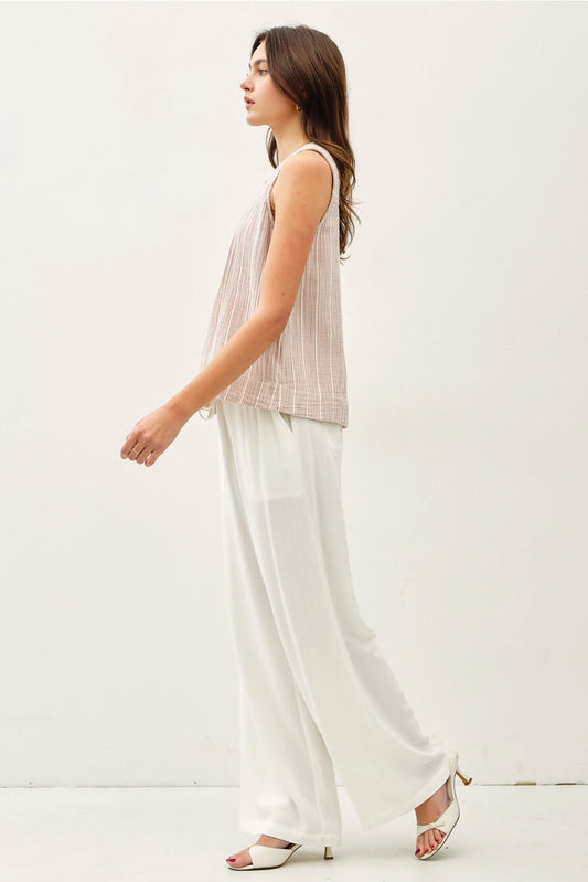 Striped Gauze Tank