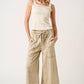 French Terry Wide Leg Pants I Black
