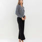 HR Raw Hem Crop Wide Leg Jeans